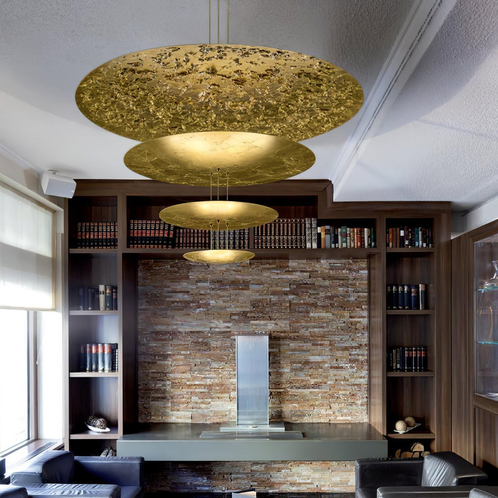 Zathaara Suspension Feuilles d’Or Étagées - Neutralighting