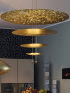 Zathaara Suspension Feuilles d’Or Étagées - Neutralighting