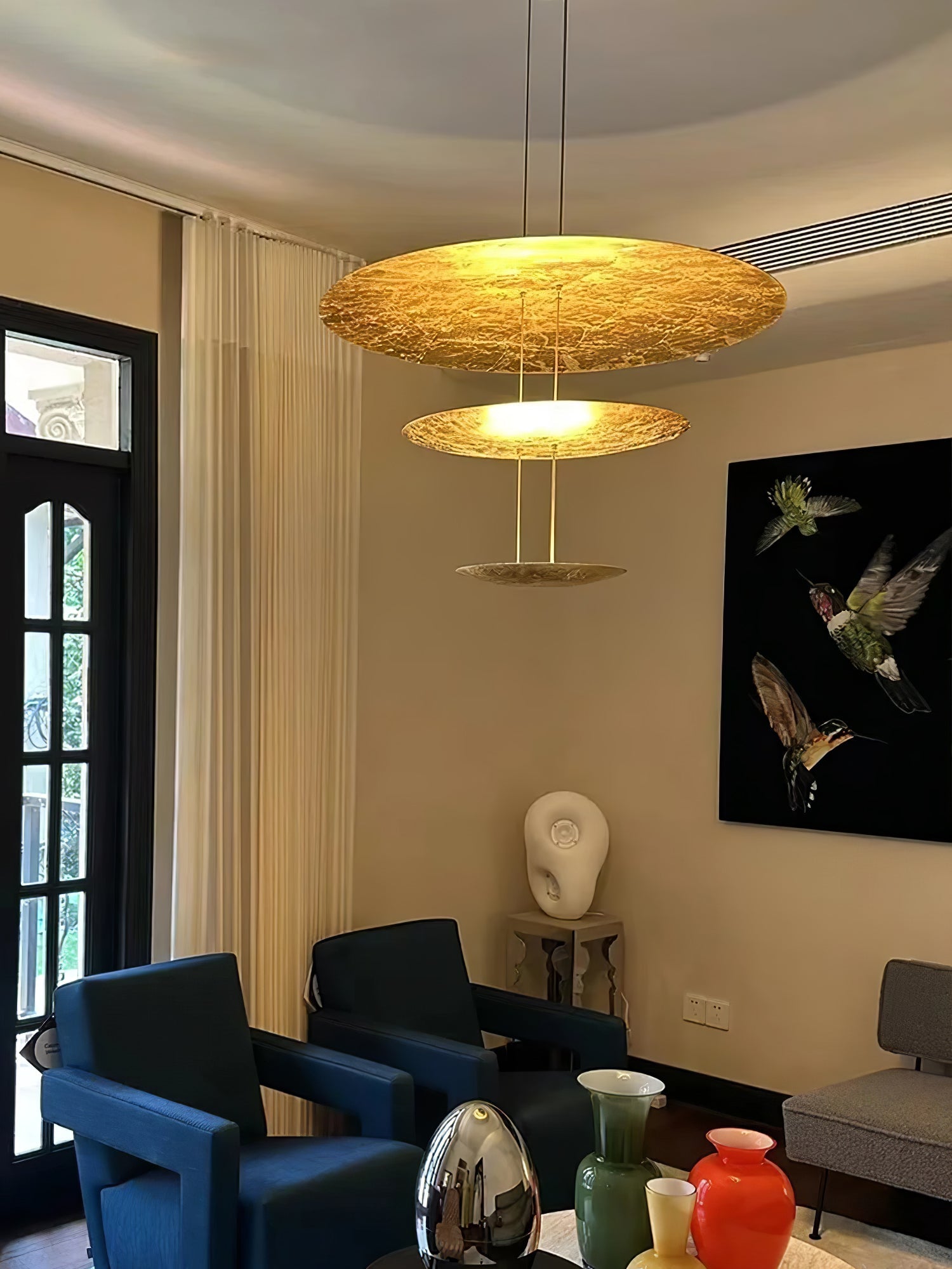 Zathaara Suspension Feuilles d’Or Étagées - Neutralighting