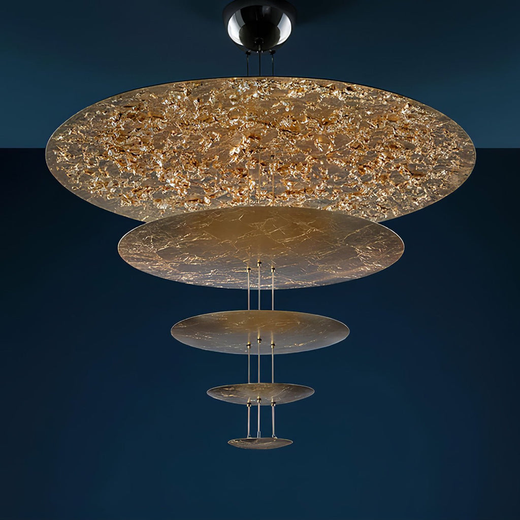 Zathaara Suspension Feuilles d’Or Étagées - Neutralighting
