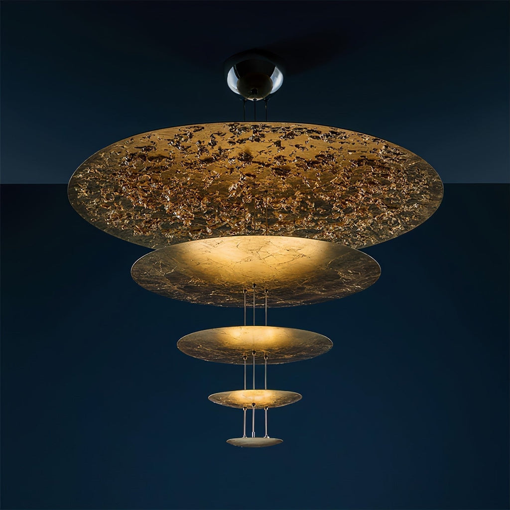 Zathaara Suspension Feuilles d’Or Étagées - Neutralighting