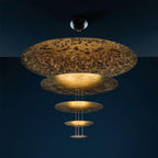 Zathaara Suspension Feuilles d’Or Étagées - Neutralighting