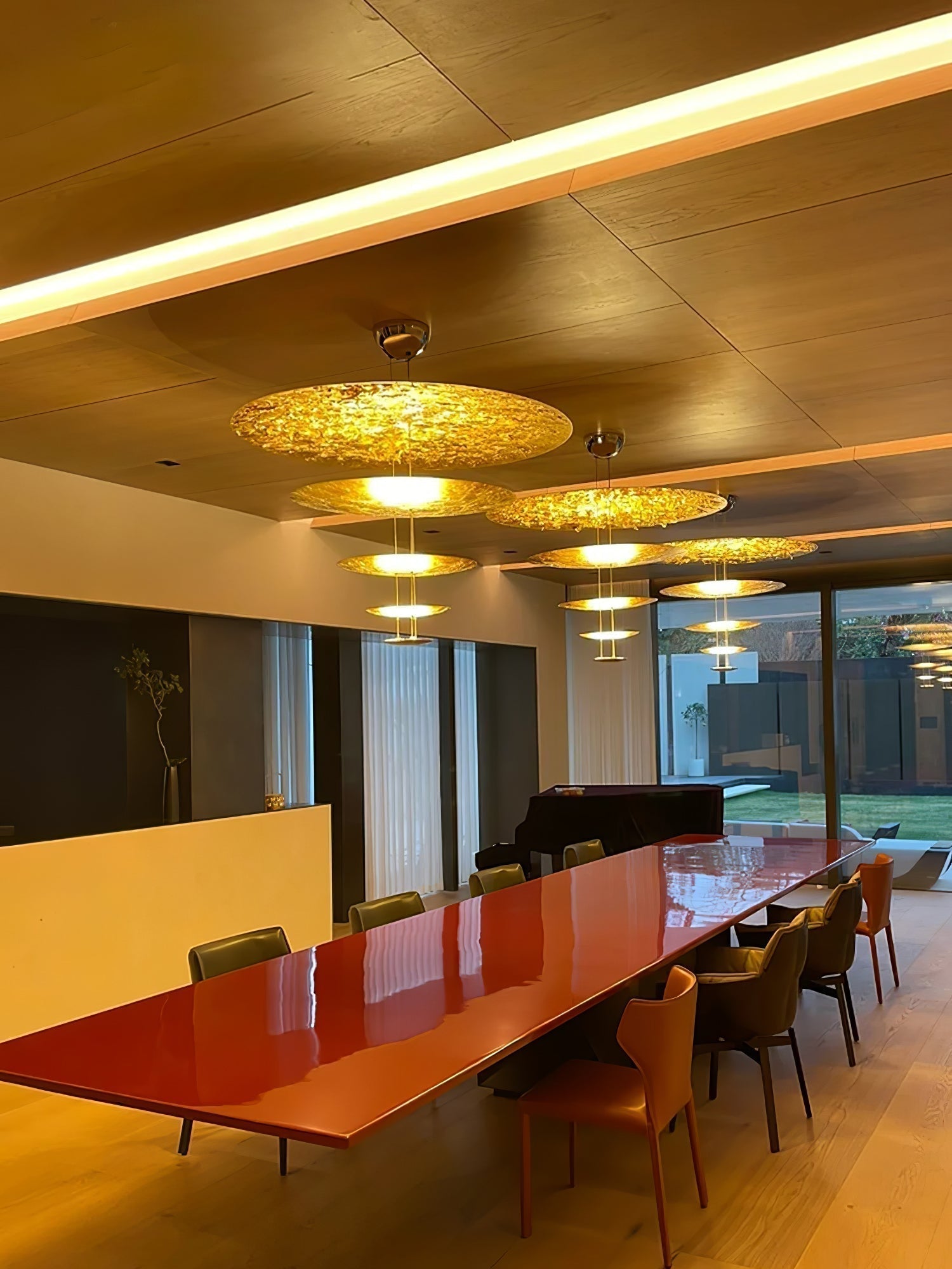 Zathaara Suspension Feuilles d’Or Étagées - Neutralighting