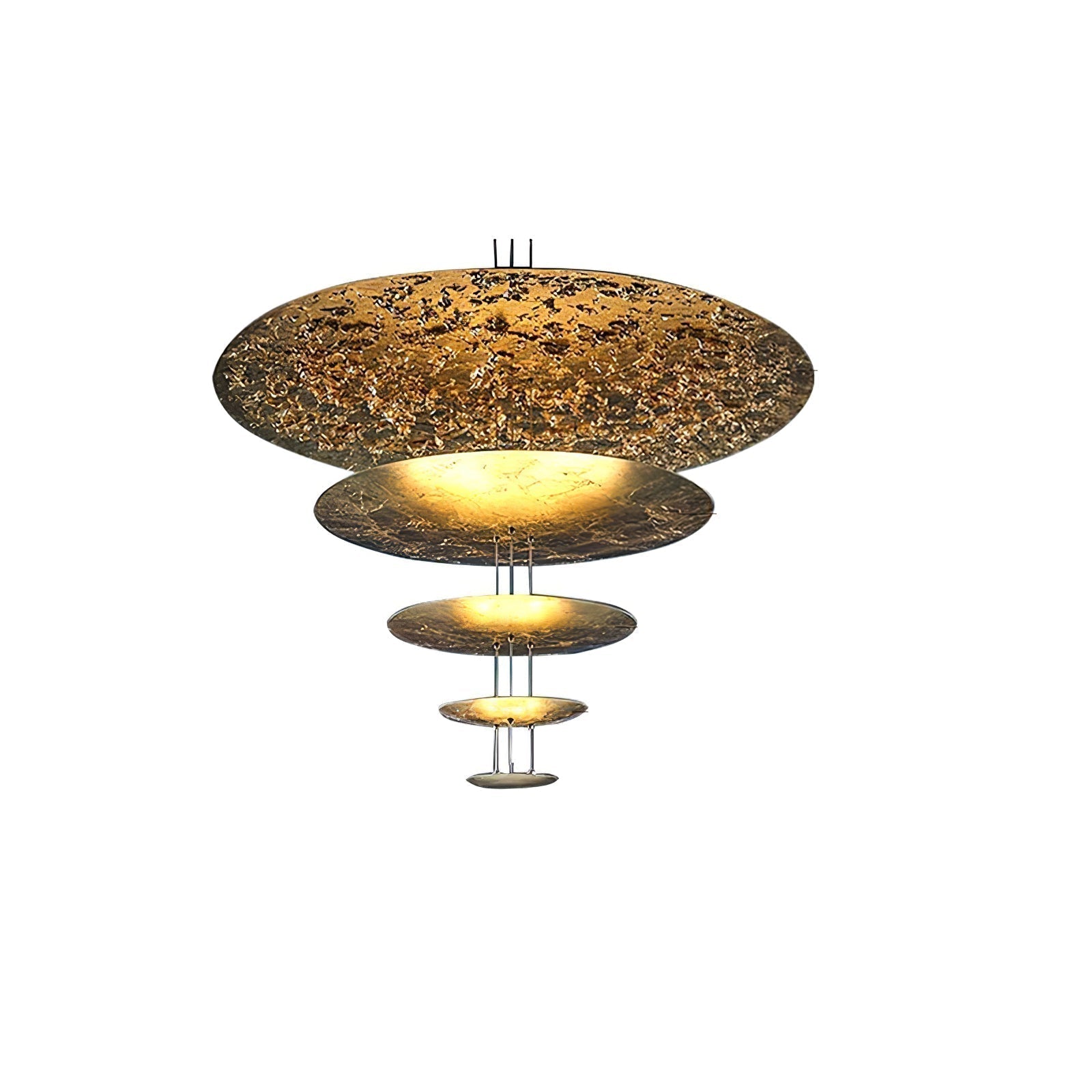 Zathaara Suspension Feuilles d’Or Étagées - Neutralighting