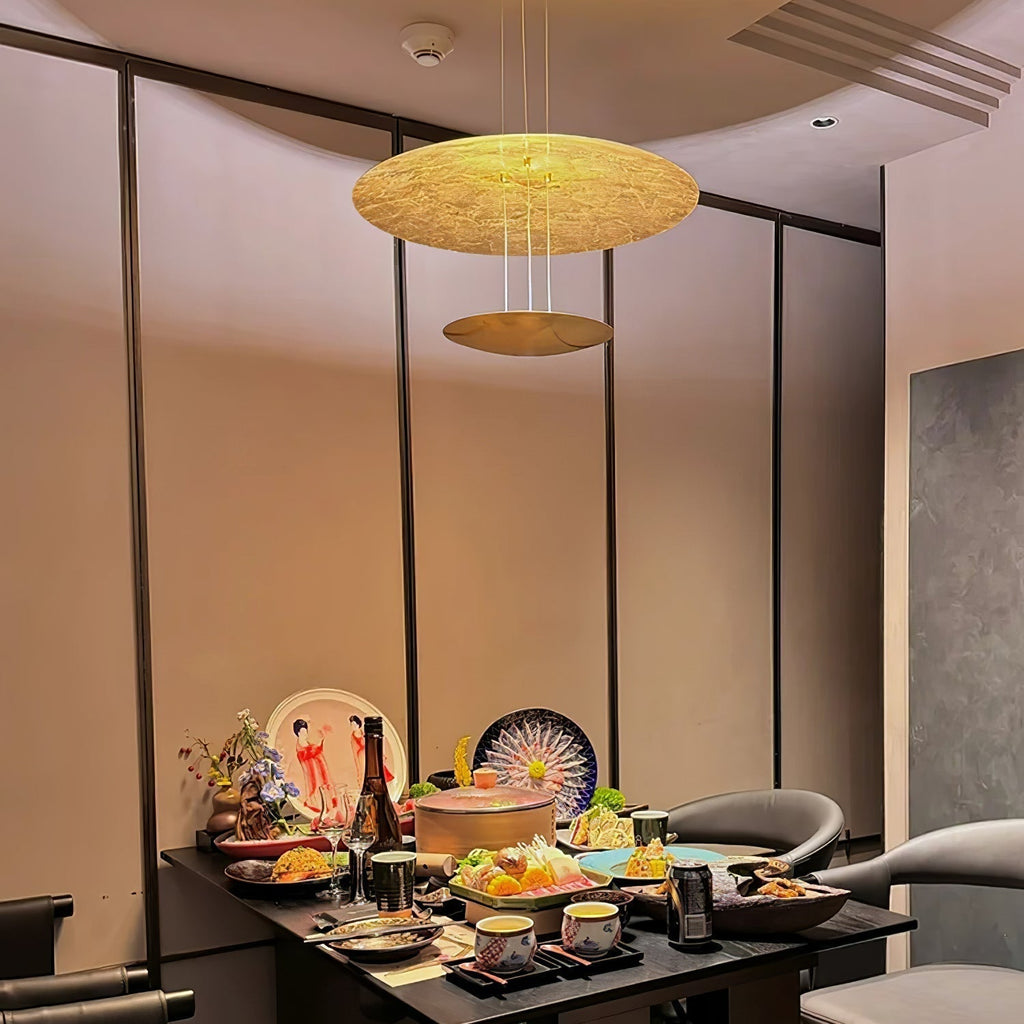 Zathaara Suspension Feuilles d’Or Étagées - Neutralighting