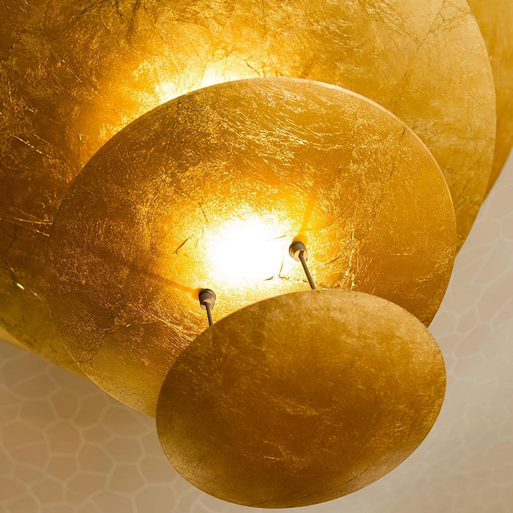 Zathaara Suspension Feuilles d’Or Étagées - Neutralighting