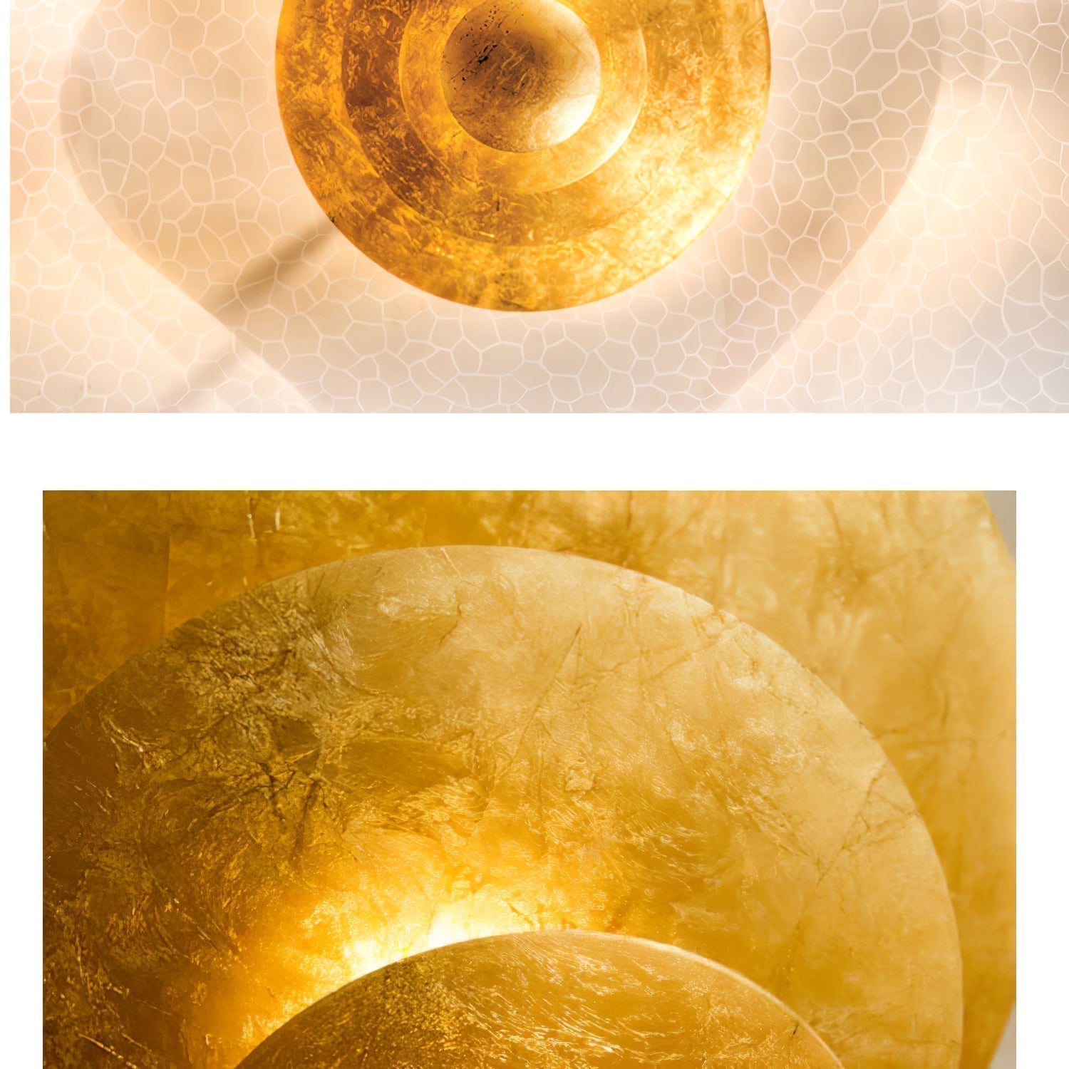 Zathaara Suspension Feuilles d’Or Étagées - Neutralighting