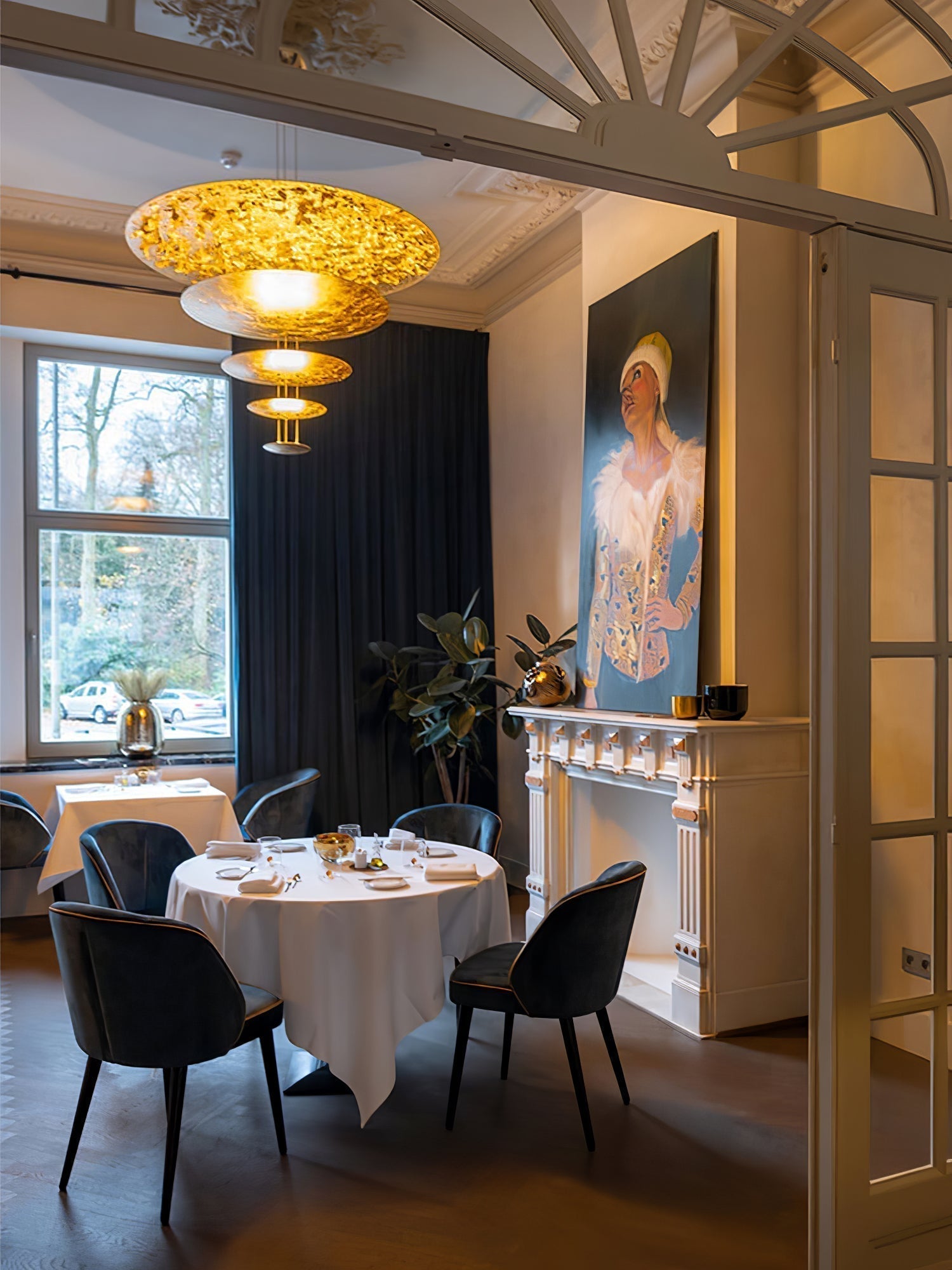 Zathaara Suspension Feuilles d’Or Étagées - Neutralighting