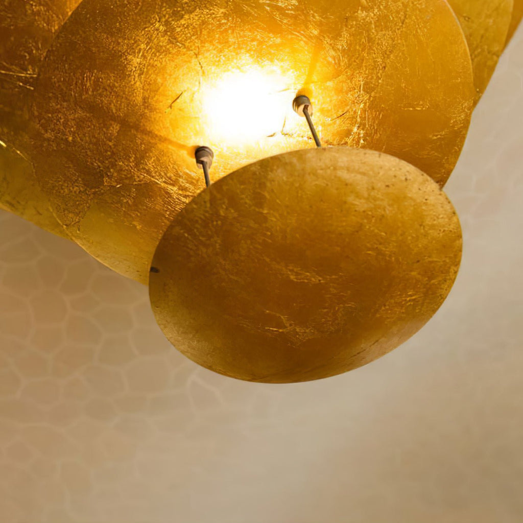 Zathaara Suspension Feuilles d’Or Étagées - Neutralighting