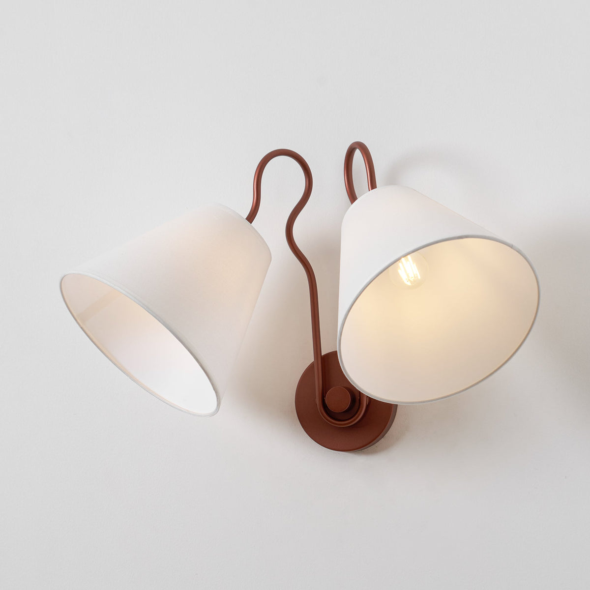 Elthayra Applique Murale Métal Tissu Industriel Vintage - Neutralighting