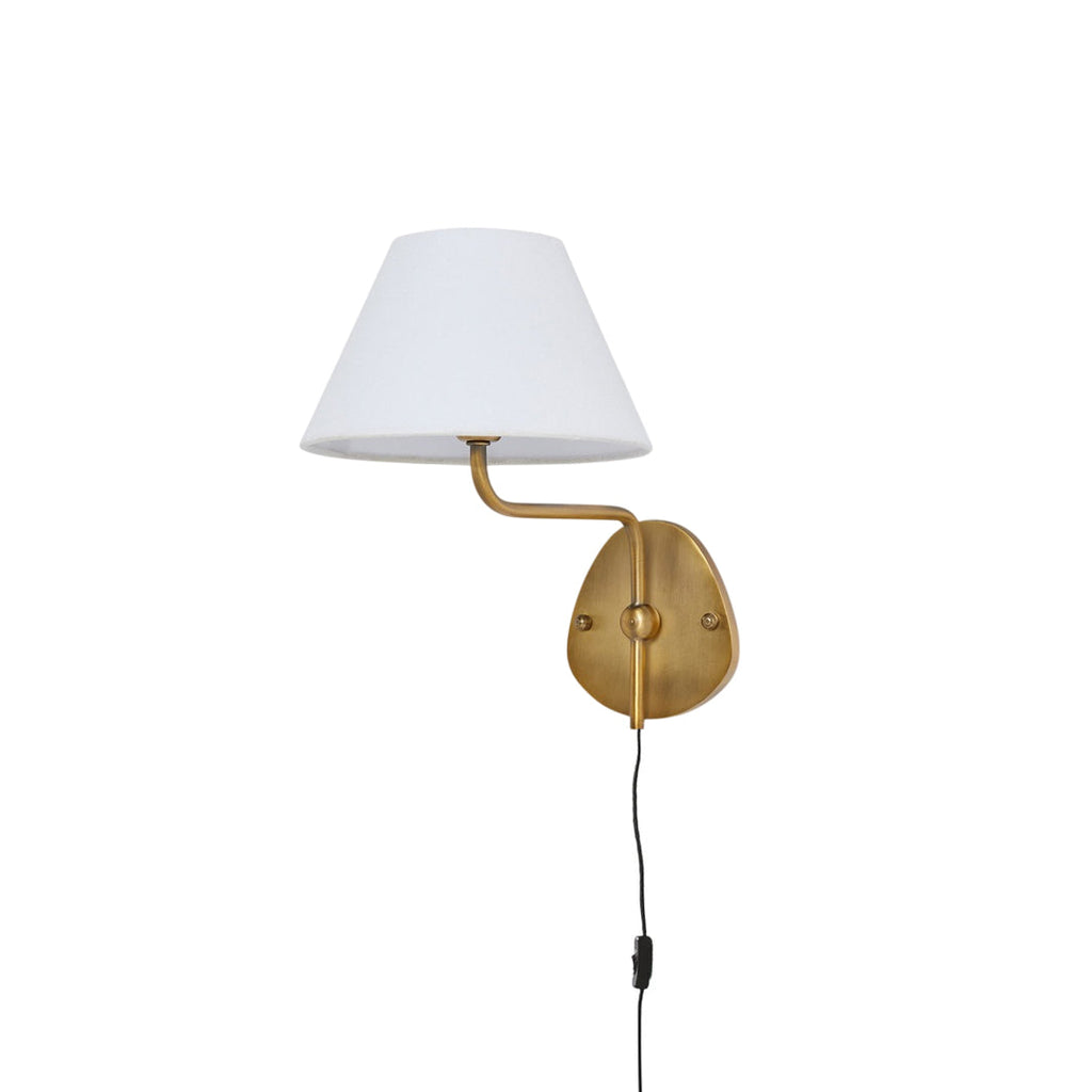 Myvele Applique Murale Laiton Tissu Élégance Vintage Plug-In - Neutralighting