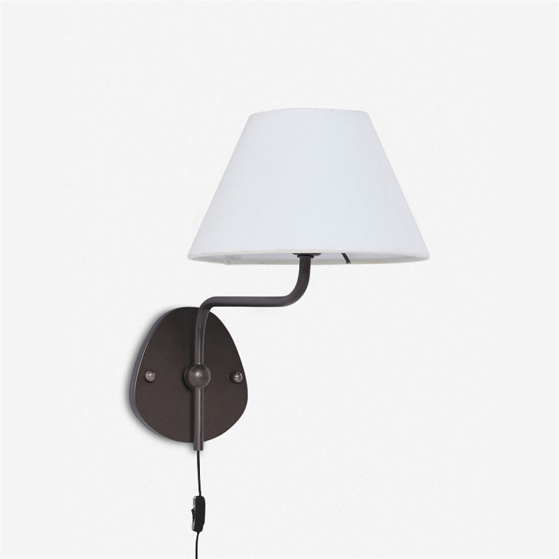 Myvele Applique Murale Laiton Tissu Élégance Vintage Plug-In - Neutralighting
