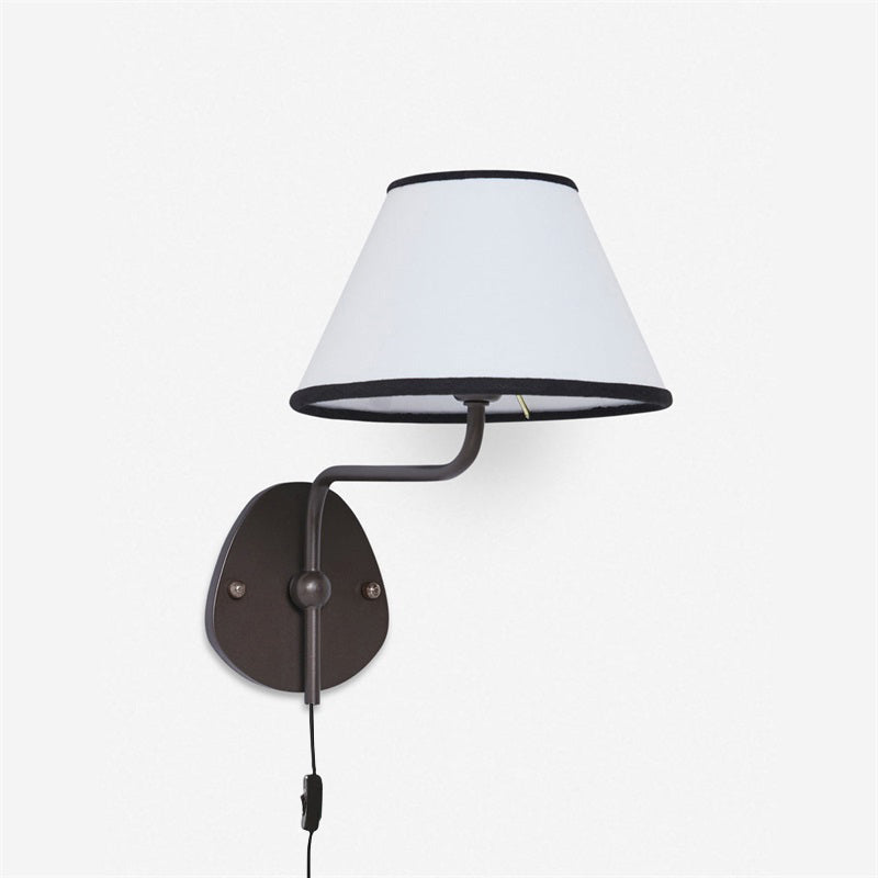 Myvele Applique Murale Laiton Tissu Élégance Vintage Plug-In - Neutralighting