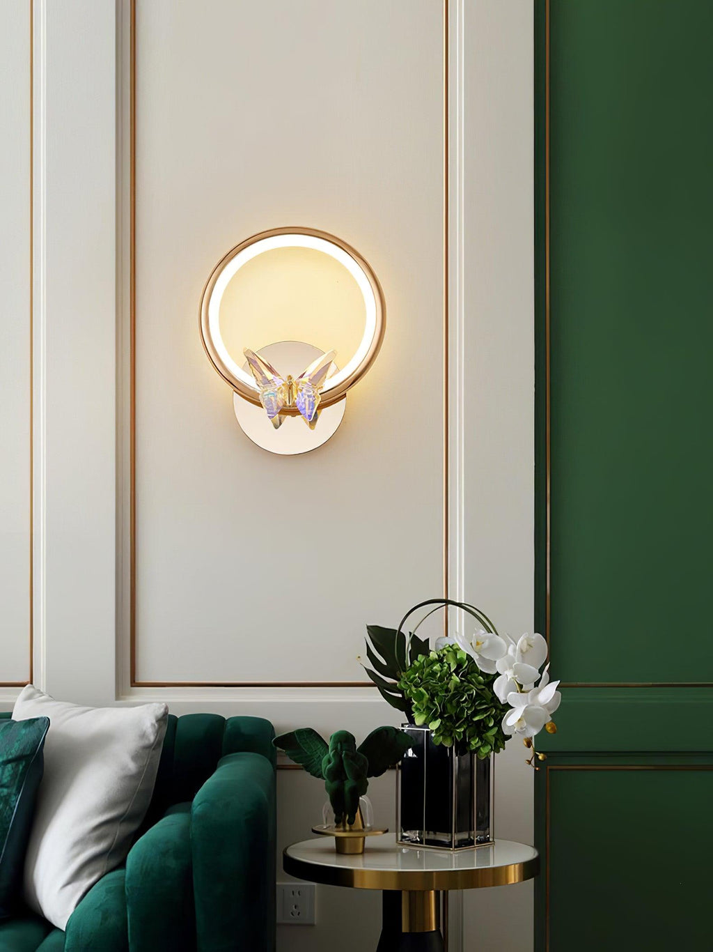 Ersoren Applique Murale Cristal Papillon Magique - Neutralighting