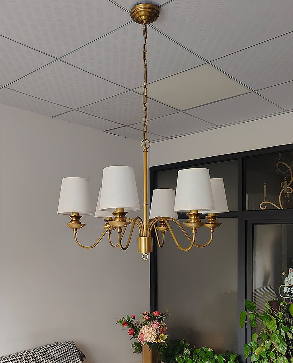 Imiryra Lustre Laiton Tissu Luxe Postmoderne - Neutralighting