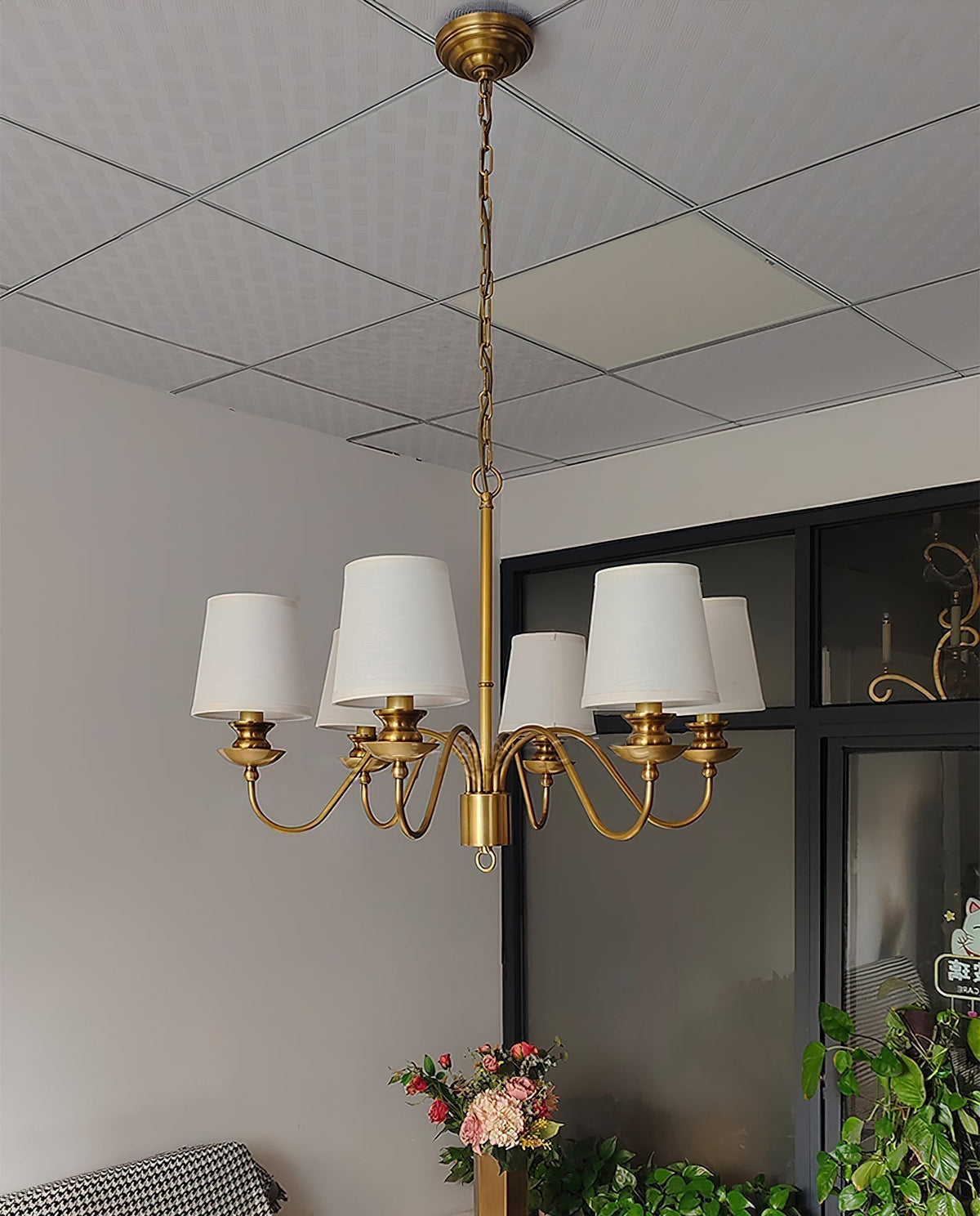 Imiryra Lustre Laiton Tissu Luxe Postmoderne - Neutralighting