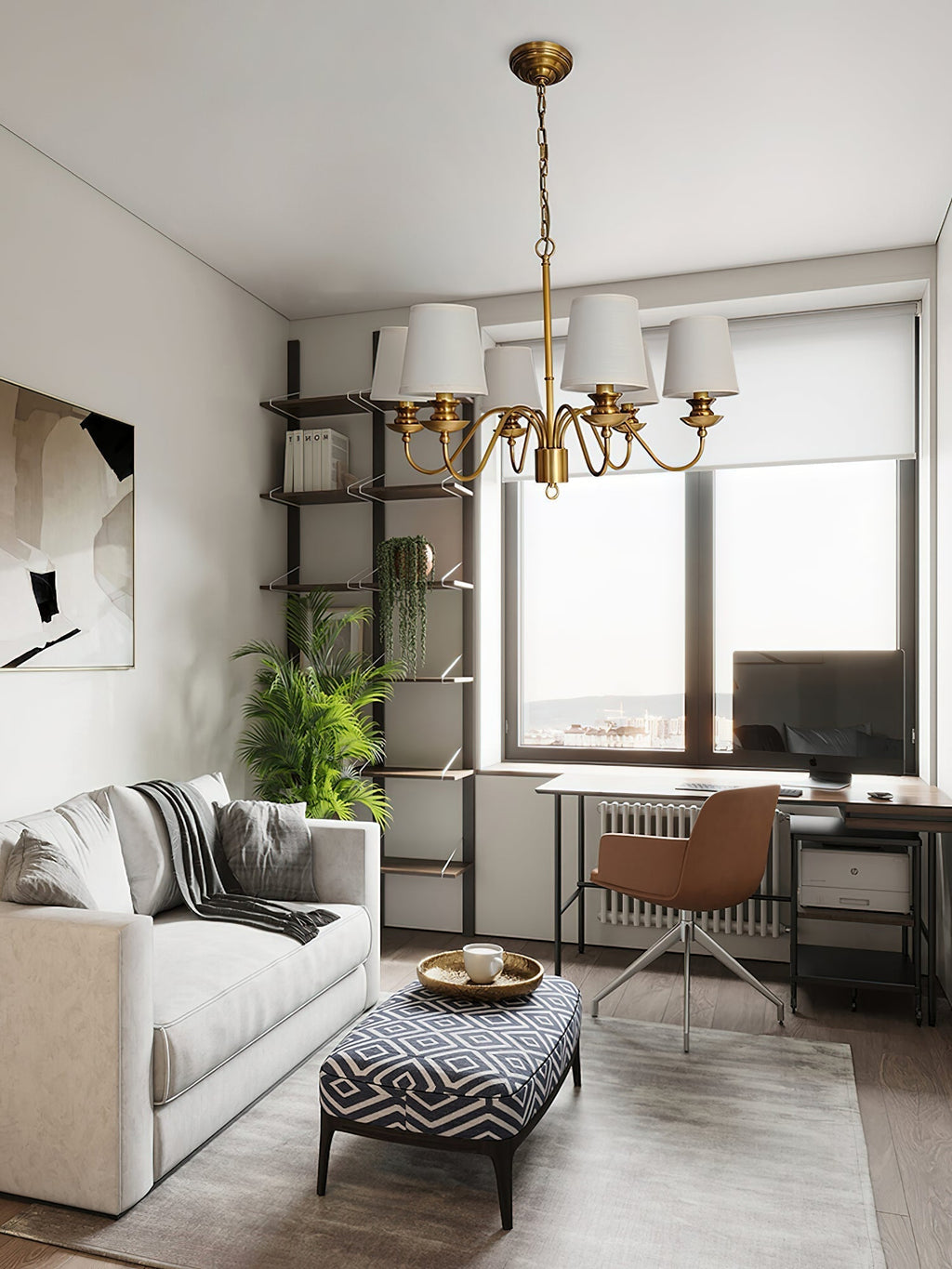 Imiryra Lustre Laiton Tissu Luxe Postmoderne - Neutralighting