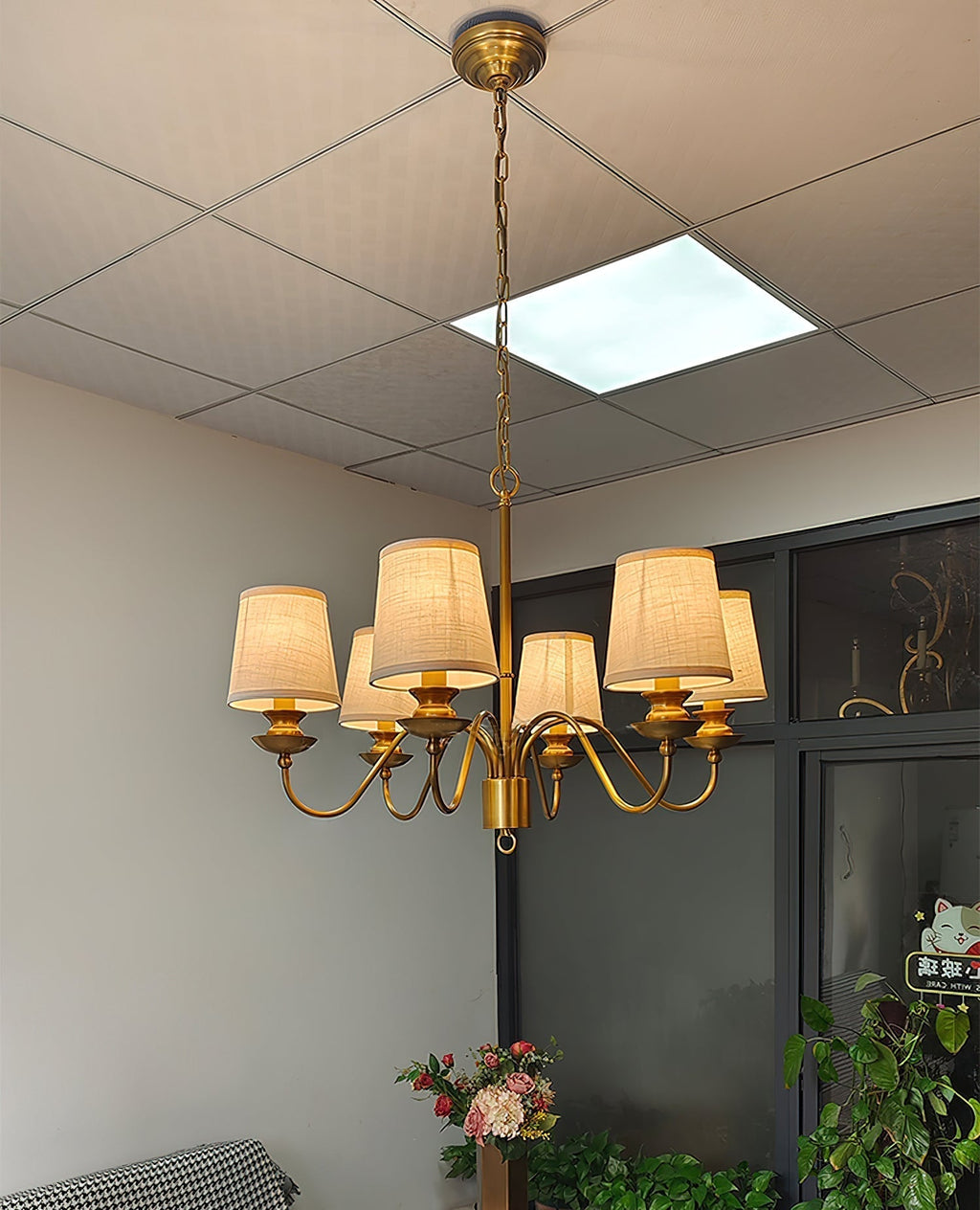 Imiryra Lustre Laiton Tissu Luxe Postmoderne - Neutralighting