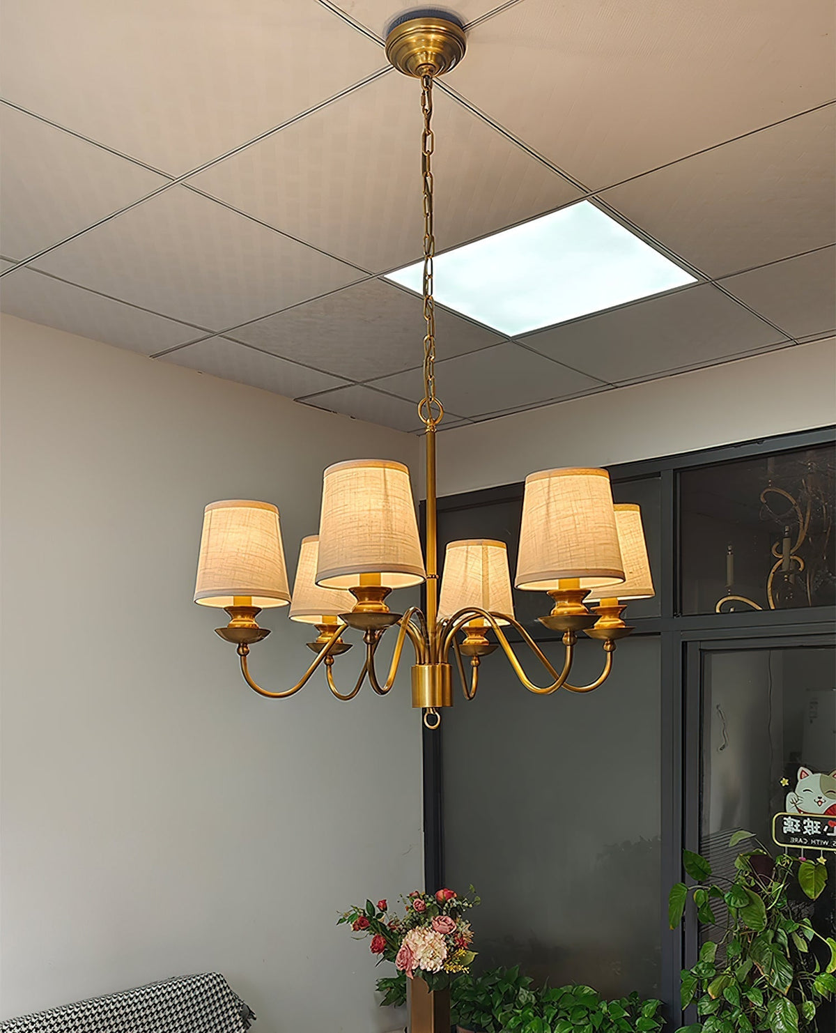 Imiryra Lustre Laiton Tissu Luxe Postmoderne - Neutralighting