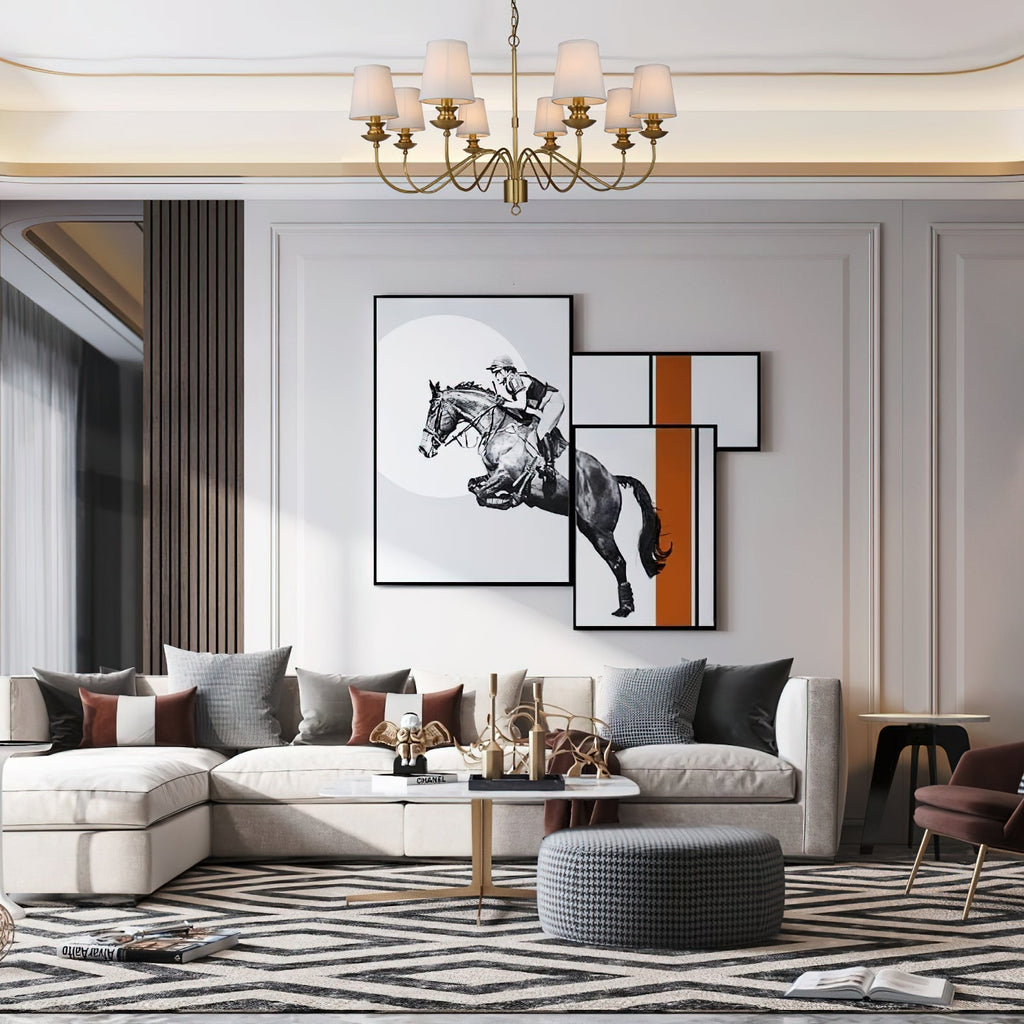 Imiryra Lustre Laiton Tissu Luxe Postmoderne - Neutralighting