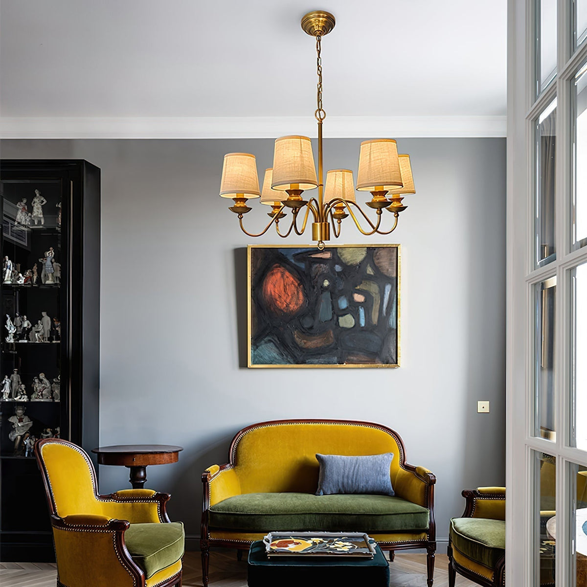 Imiryra Lustre Laiton Tissu Luxe Postmoderne - Neutralighting