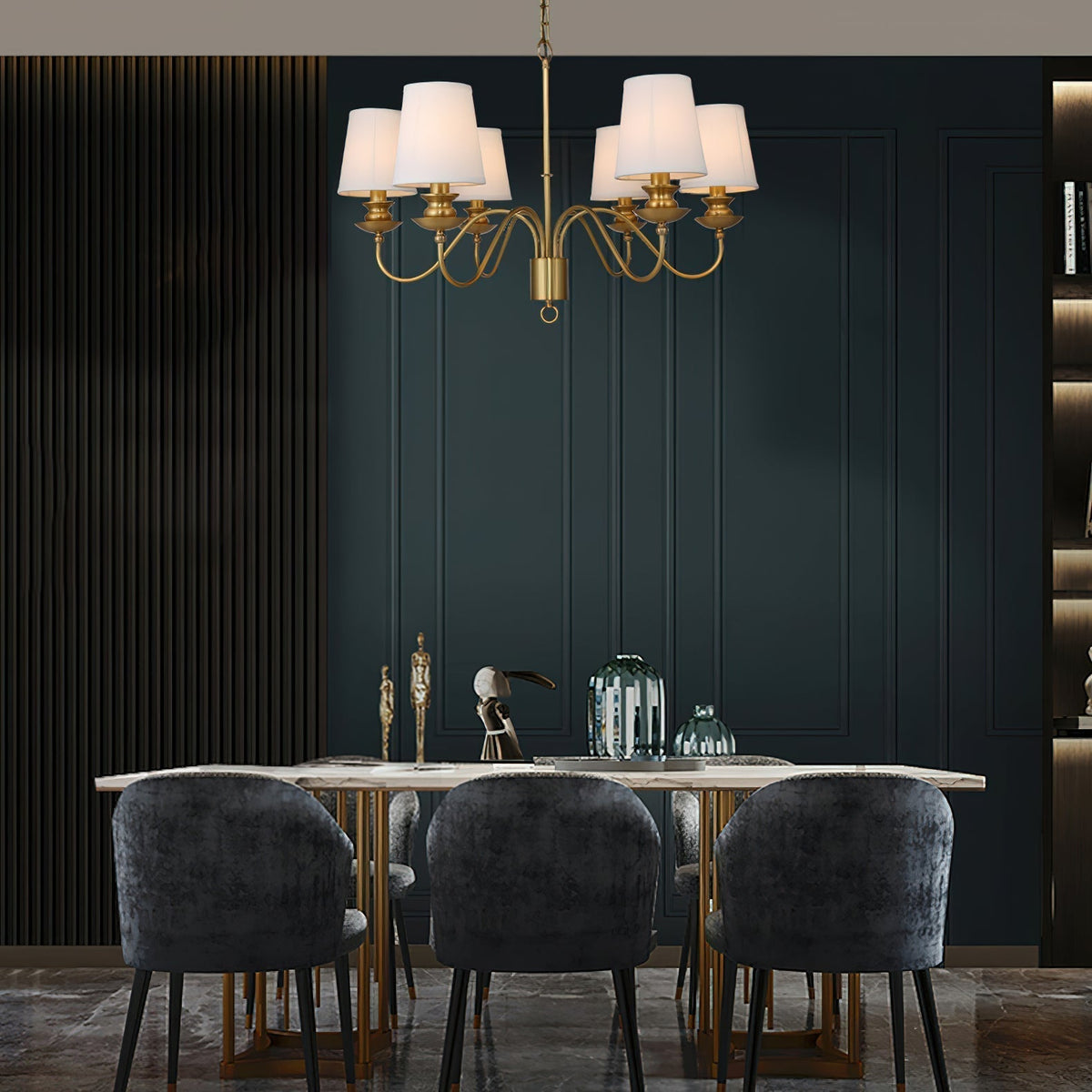 Imiryra Lustre Laiton Tissu Luxe Postmoderne - Neutralighting