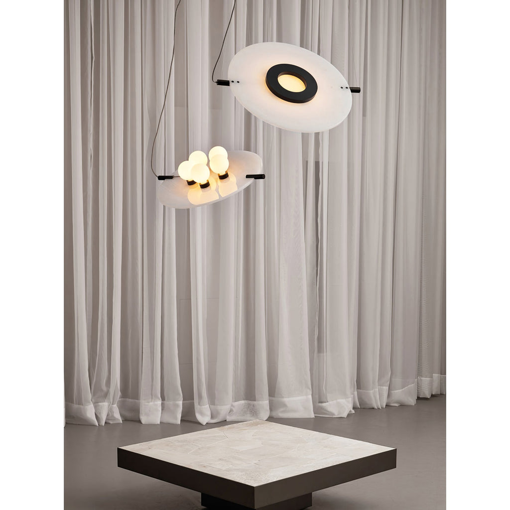 Vasila Suspension Métal Albâtre Luxe Postmoderne - Neutralighting