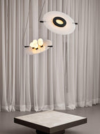 Imirila Disque Forme Verre Pendentif Lumière - Neutralighting