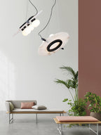 Imirila Disque Forme Verre Pendentif Lumière - Neutralighting
