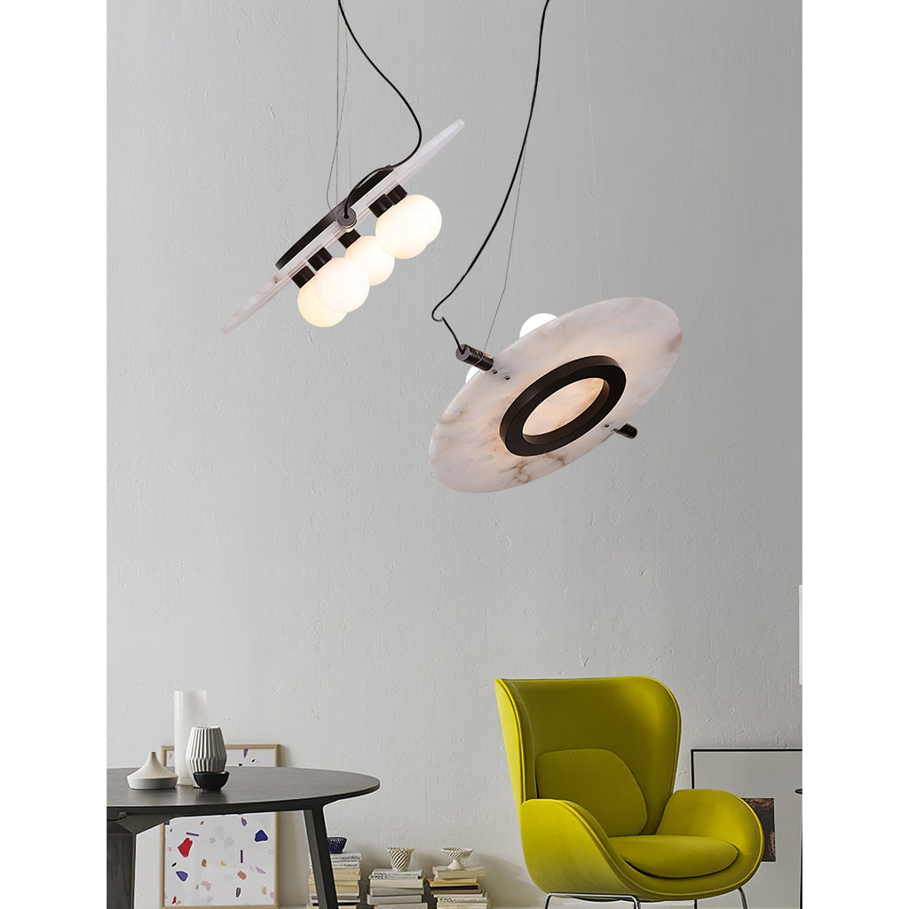 Vasila Suspension Métal Albâtre Luxe Postmoderne - Neutralighting