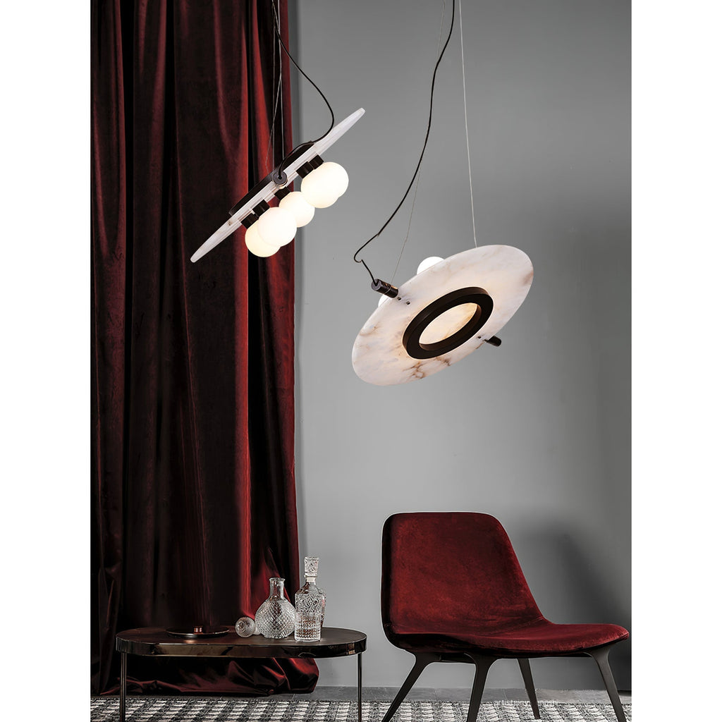 Vasila Suspension Métal Albâtre Luxe Postmoderne - Neutralighting
