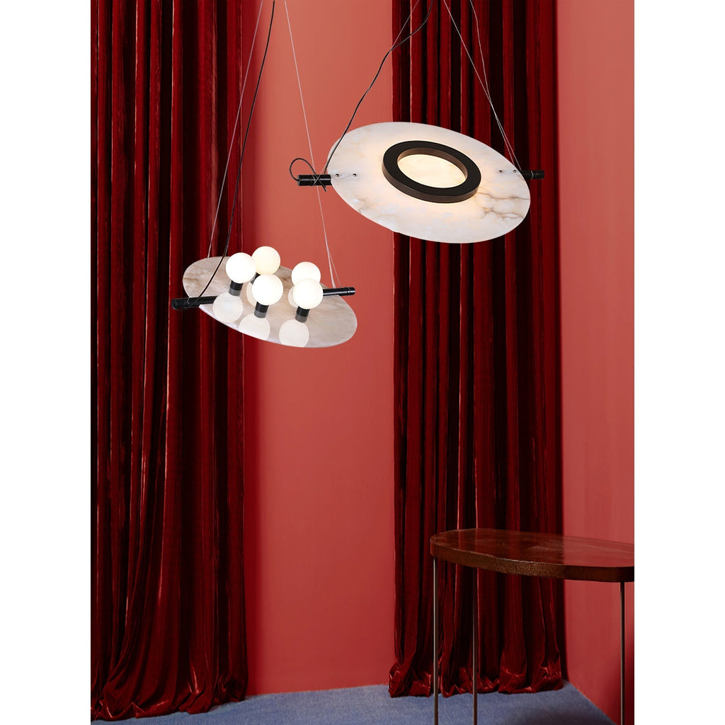Vasila Suspension Métal Albâtre Luxe Postmoderne - Neutralighting