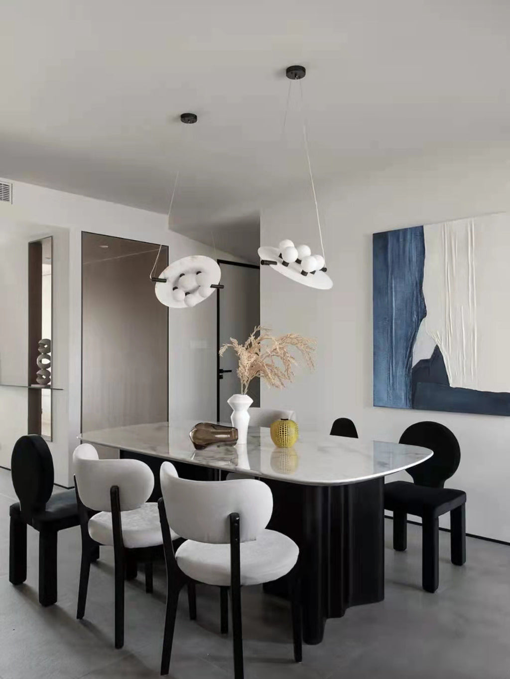 Vasila Suspension Métal Albâtre Luxe Postmoderne - Neutralighting