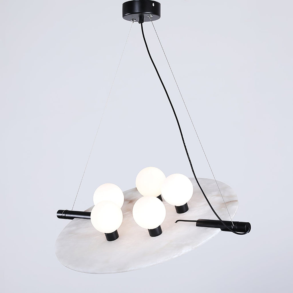 Vasila Suspension Métal Albâtre Luxe Postmoderne - Neutralighting