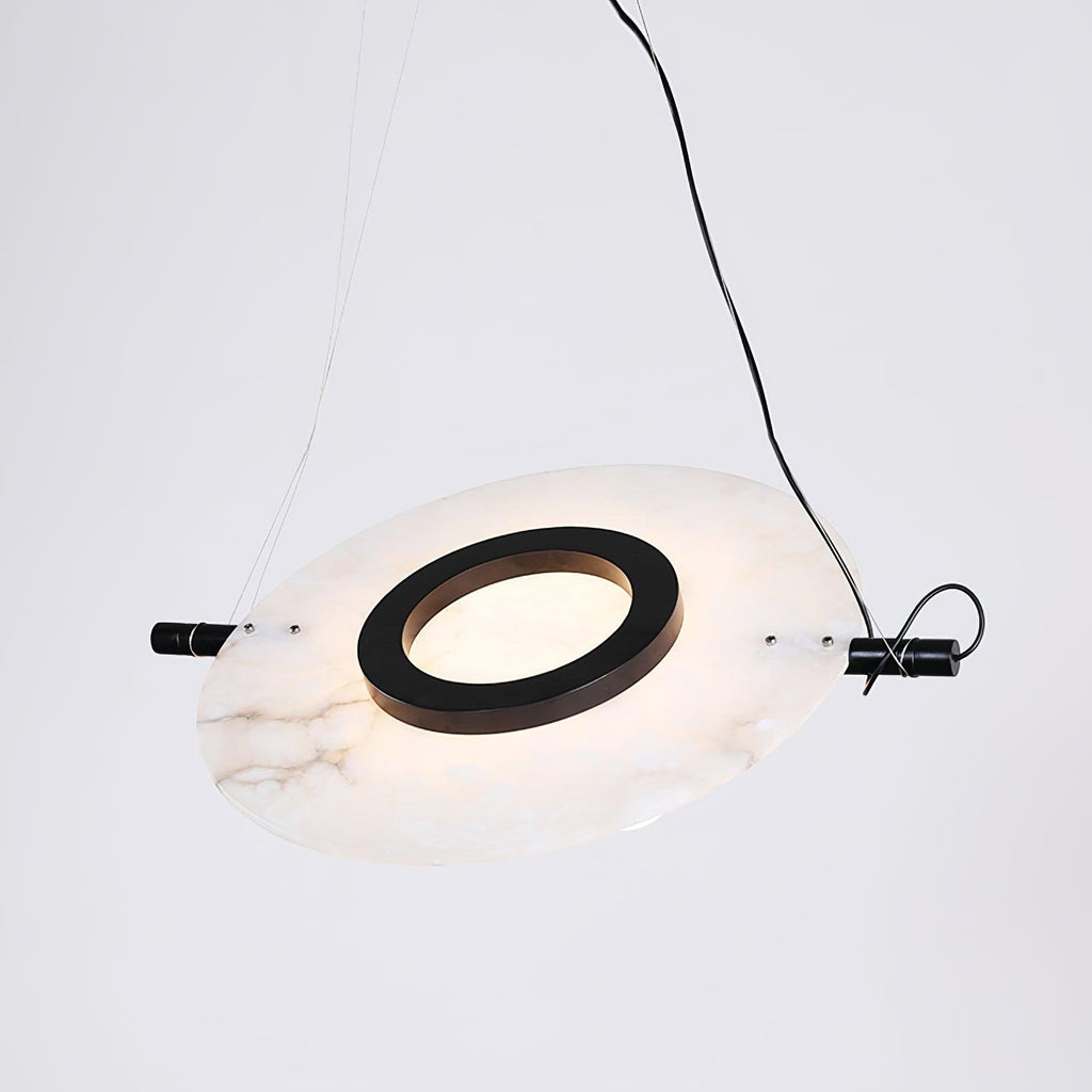 Imirila Disque Forme Verre Pendentif Lumière - Neutralighting