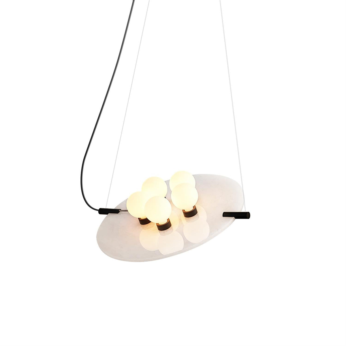 Vasila Suspension Métal Albâtre Luxe Postmoderne - Neutralighting