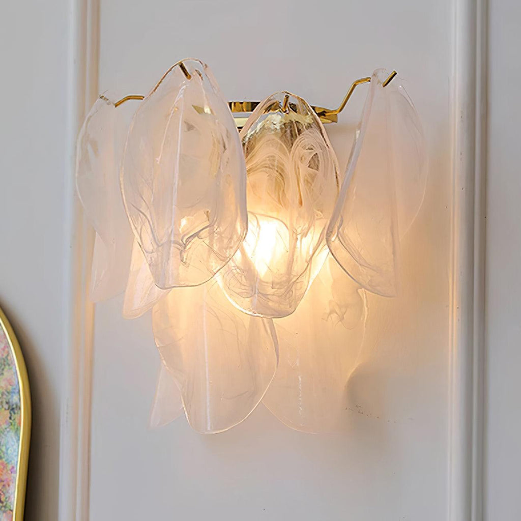 Evelo Lustra Applique Murale Verre Pétale - Neutralighting