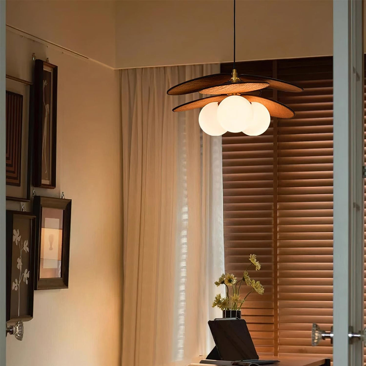 Florin Lampe Pendante Pétale en Bois - Neutralighting