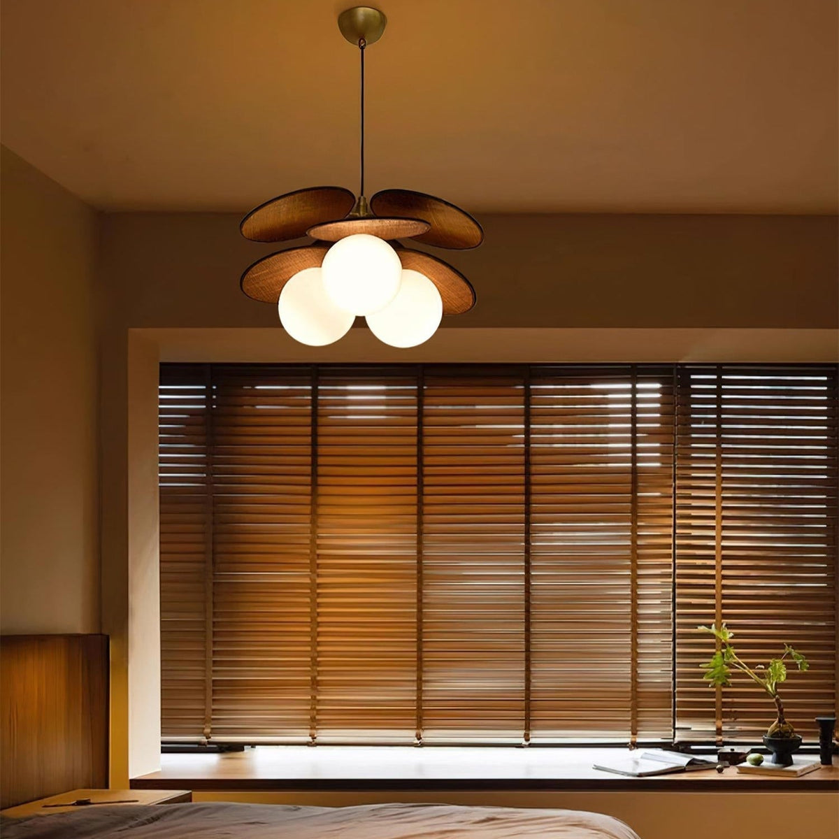 Florin Lampe Pendante Pétale en Bois - Neutralighting
