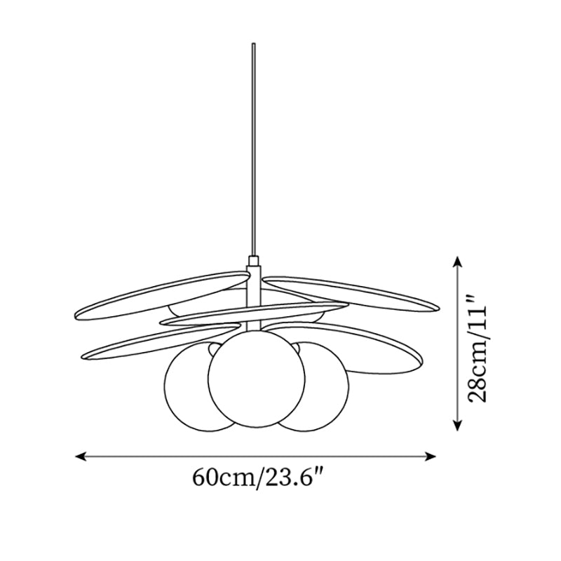 Florin Lampe Pendante Pétale en Bois - Neutralighting