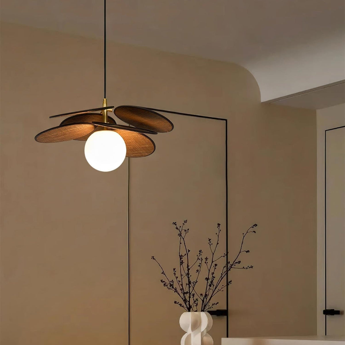 Florin Lampe Pendante Pétale en Bois - Neutralighting