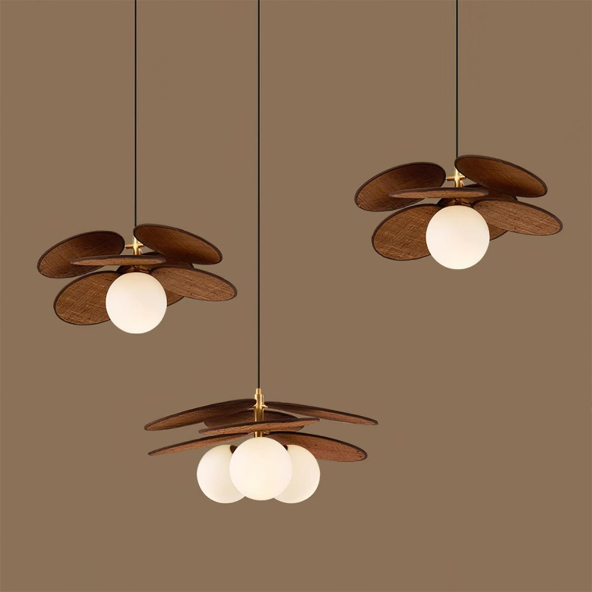 Florin Lampe Pendante Pétale en Bois - Neutralighting