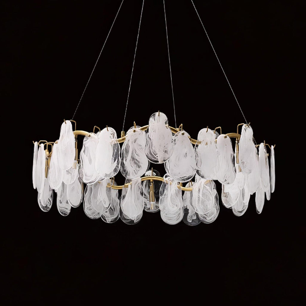 Lustra Chandelier Panneaux en Verre Nuage - Neutralighting