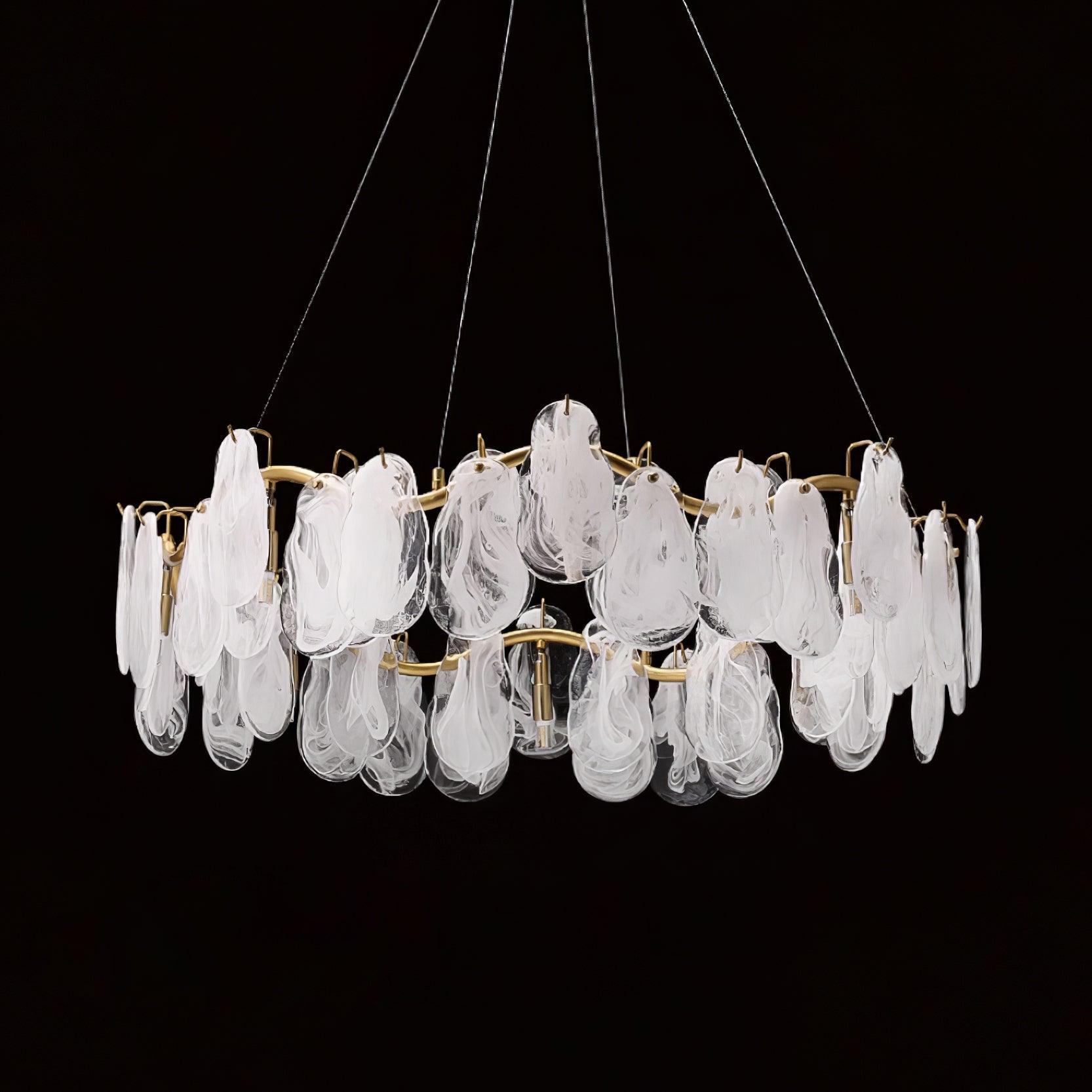 Lustra Chandelier Panneaux en Verre Nuage - Neutralighting