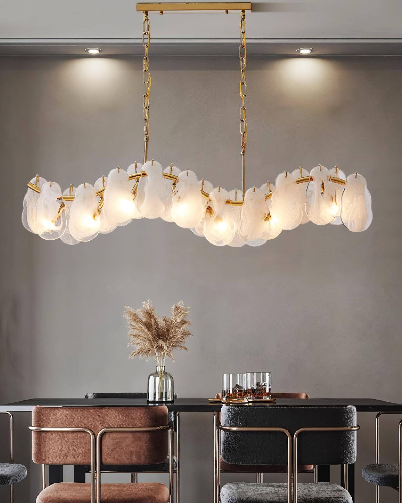 Lustra Chandelier Panneaux en Verre Nuage - Neutralighting