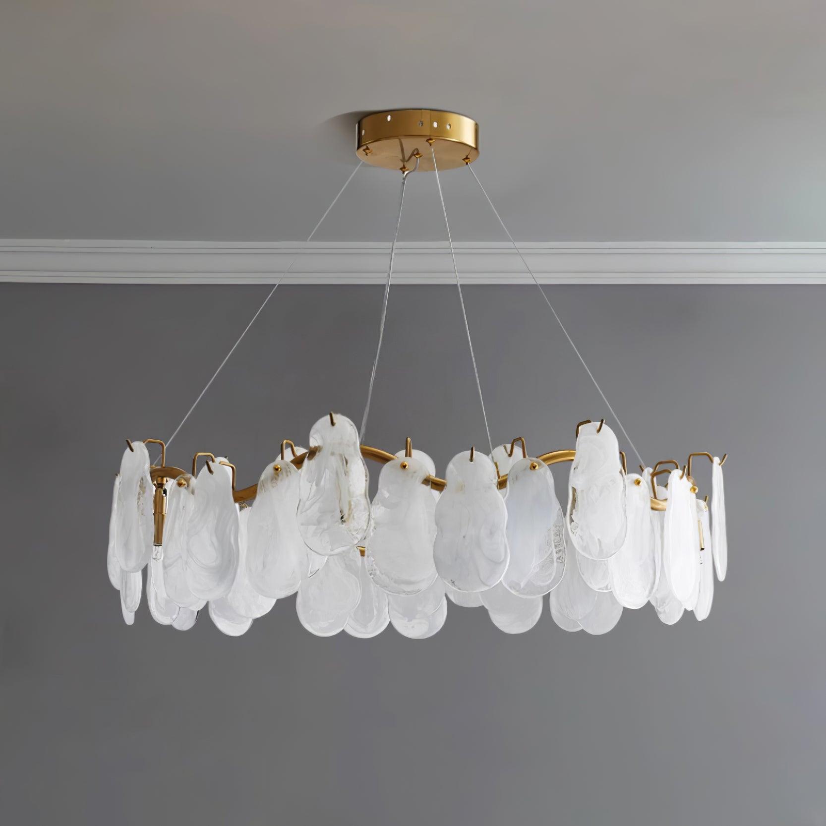 Lustra Chandelier Panneaux en Verre Nuage - Neutralighting
