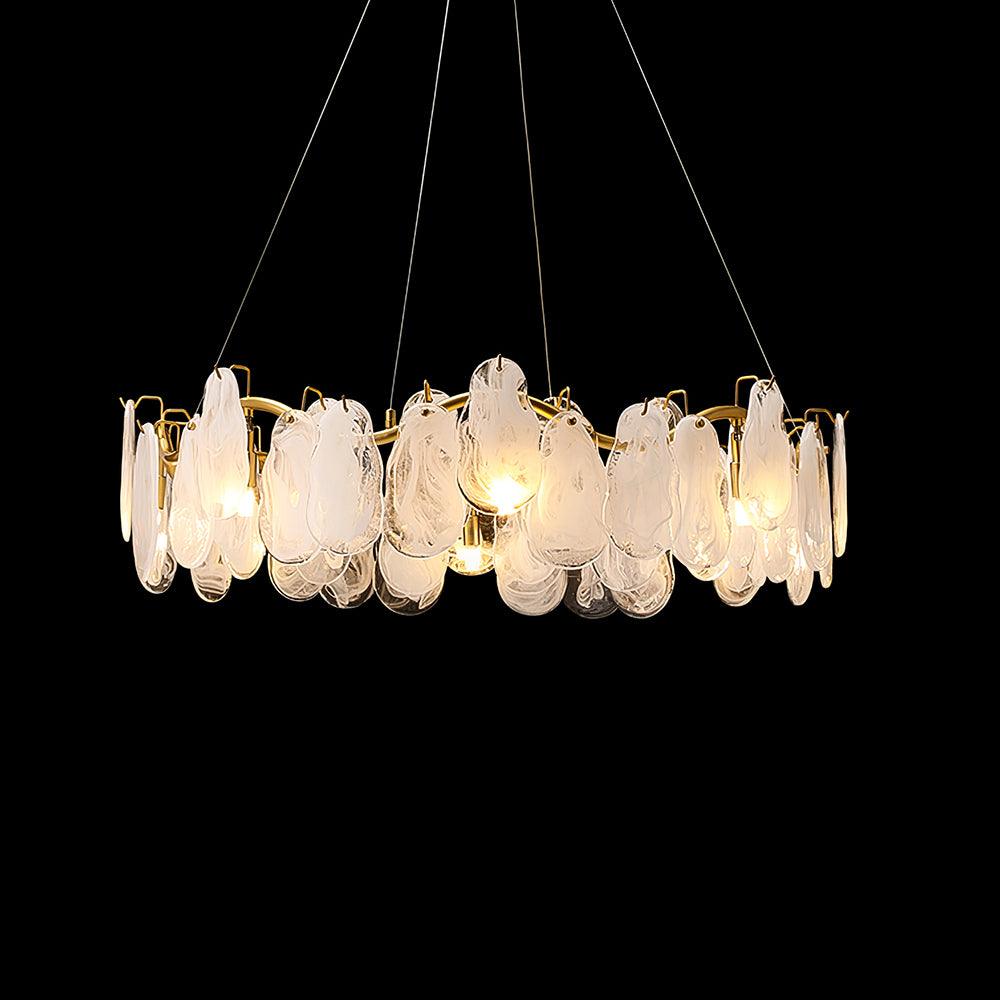 Lustra Chandelier Panneaux en Verre Nuage - Neutralighting
