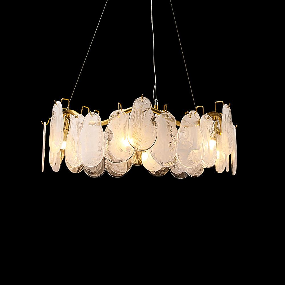 Lustra Chandelier Panneaux en Verre Nuage - Neutralighting
