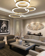 Lustra Lampe Pendante Dorée Moderne - Neutralighting