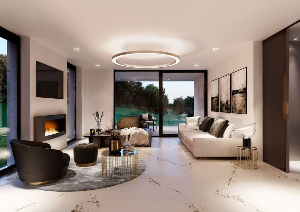 Lustra Lampe Pendante Dorée Moderne - Neutralighting